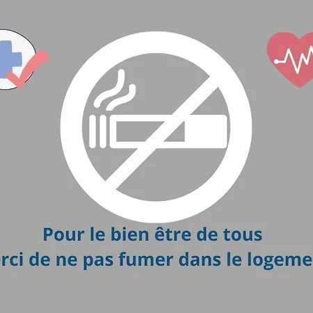 公寓 Ecume Et Serenite Parking Prive Wifi Clim Et Lit En 140 *