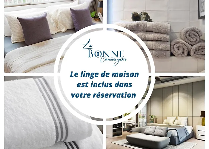 Ecume Et Serenite Parking Prive Wifi Clim Et Lit En 140 *